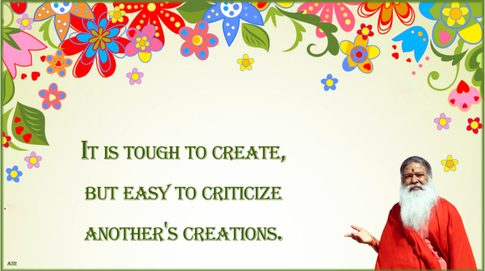 It is easy to criticize